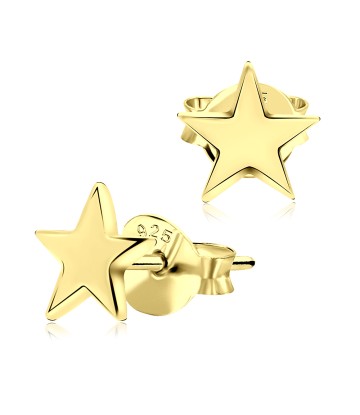 Gold Plated Star Shaped Stud Earrings STS-216-GP